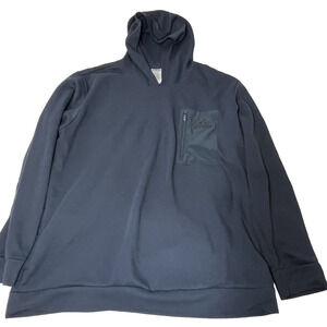 Adidas Quarter Zip Fleece Mens 2XL Navy Athletic Pullover